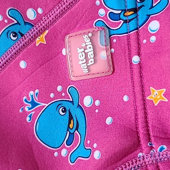 4 for $28 - Water Babies Splash Jammers Girls 2-3Y Pink Wetsuit Shorts - Picture 6 of 6